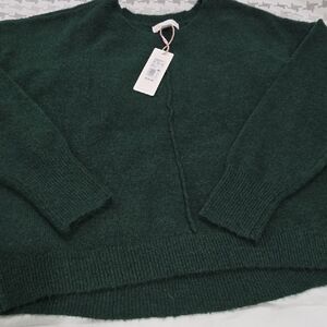 GB girls Forest Green Knit Sweater with Relaxed Fit